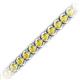 2 - Tiara 3.80 mm Yellow Sapphire Eternity Tennis Bracelet 