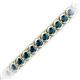 2 - Tiara 3.50 mm Blue Diamond Eternity Tennis Bracelet 