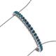 3 - Tiara 3.80 mm Blue Diamond Eternity Tennis Bracelet 