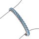3 - Tiara 3.50 mm Blue Topaz Eternity Tennis Bracelet 