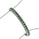 3 - Tiara 3.10 mm Green Garnet Eternity Tennis Bracelet 