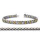 1 - Tiara 3.50 mm Citrine and Lab Grown Diamond Eternity Tennis Bracelet 