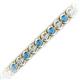 2 - Tiara 3.80 mm Blue Topaz and Diamond Eternity Tennis Bracelet 