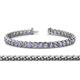 1 - Tiara 3.10 mm Tanzanite and Diamond Eternity Tennis Bracelet 