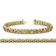 1 - Tiara 3.10 mm Citrine and Diamond Eternity Tennis Bracelet 