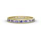 1 - Rebica 2.50 mm Princess Cut Tanzanite and Lab Grown Diamond Eternity Band 