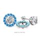 1 - Serena 0.65 ctw (2.00 mm) Round Blue Topaz Jackets Earrings 