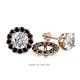 1 - Serena 0.82 ctw (2.00 mm) Round Black Diamond Jackets Earrings 