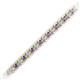 2 - Tiara 2.60 mm Amethyst and Lab Grown Diamond Eternity Tennis Bracelet 