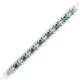 2 - Tiara 2.60 mm Emerald and Lab Grown Diamond Eternity Tennis Bracelet 