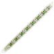 2 - Tiara 2.60 mm Green Garnet and Diamond Eternity Tennis Bracelet 