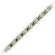 2 - Tiara 2.60 mm Emerald and Diamond Eternity Tennis Bracelet 
