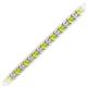 2 - Tiara 2.00 mm Peridot and Diamond Eternity Tennis Bracelet 