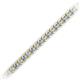 2 - Tiara 2.00 mm Aquamarine and Lab Grown Diamond Eternity Tennis Bracelet 