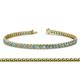 1 - Tiara 2.00 mm London Blue Topaz and Lab Grown Diamond Eternity Tennis Bracelet 