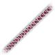 2 - Abril 3.10 mm Rhodolite Garnet Eternity Tennis Bracelet 