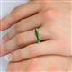 6 - Rebica 3.00 mm Princess Cut Green Garnet Eternity Band 