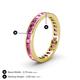 5 - Rebica 3.00 mm Princess Cut Pink Sapphire Eternity Band 