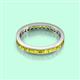 3 - Rebica 3.00 mm Princess Cut Yellow Diamond Eternity Band 
