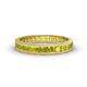 1 - Rebica 3.00 mm Princess Cut Yellow Diamond Eternity Band 