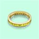 3 - Rebica 3.00 mm Princess Cut Yellow Diamond Eternity Band 