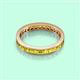 3 - Rebica 3.00 mm Princess Cut Yellow Diamond Eternity Band 
