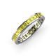 4 - Rebica 3.00 mm Princess Cut Yellow Diamond Eternity Band 
