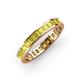 4 - Rebica 3.00 mm Princess Cut Yellow Diamond Eternity Band 