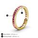 5 - Rebica 3.00 mm Princess Cut Pink Tourmaline Eternity Band 