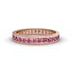 1 - Rebica 3.00 mm Princess Cut Pink Tourmaline Eternity Band 
