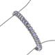 3 - Tiara 3.10 mm Tanzanite and Diamond Eternity Tennis Bracelet 