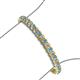 3 - Tiara 3.10 mm Blue Topaz and Diamond Eternity Tennis Bracelet 