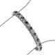 3 - Tiara 3.10 mm London Blue Topaz and Lab Grown Diamond Eternity Tennis Bracelet 
