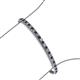 3 - Tiara 2.60 mm Blue Sapphire and Diamond Eternity Tennis Bracelet 