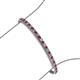 3 - Tiara 2.00 mm Ruby and Lab Grown Diamond Eternity Tennis Bracelet 