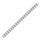 2 - Abril 2.40 mm White Sapphire Eternity Tennis Bracelet 