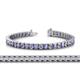 1 - Abril 3.80 mm Round Tanzanite and Diamond Eternity Tennis Bracelet 