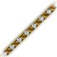 2 - Abril 3.80 mm Round Citrine and Diamond Eternity Tennis Bracelet 