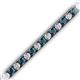 2 - Abril 3.80 mm Round Blue and White Diamond Eternity Tennis Bracelet 