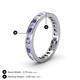 5 - Rebica 3.00 mm Princess Cut Tanzanite and Diamond Eternity Band 
