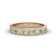 1 - Rebica 3.00 mm Princess Cut Peridot and Lab Grown Diamond Eternity Band 