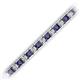 2 - Abril 3.10 mm Blue Sapphire and Diamond Eternity Tennis Bracelet 