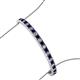 3 - Abril 3.10 mm Blue Sapphire and Diamond Eternity Tennis Bracelet 