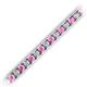 2 - Abril 3.10 mm Pink Sapphire and Diamond Eternity Tennis Bracelet 