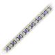 2 - Abril 3.10 mm Tanzanite and Diamond Eternity Tennis Bracelet 
