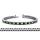 1 - Abril 3.10 mm Green Garnet and Diamond Eternity Tennis Bracelet 