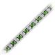 2 - Abril 3.10 mm Green Garnet and Diamond Eternity Tennis Bracelet 