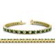 1 - Abril 3.10 mm Green Garnet and Diamond Eternity Tennis Bracelet 