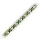 2 - Abril 3.10 mm Green Garnet and Diamond Eternity Tennis Bracelet 