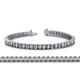 1 - Abril 3.10 mm Aquamarine and Diamond Eternity Tennis Bracelet 